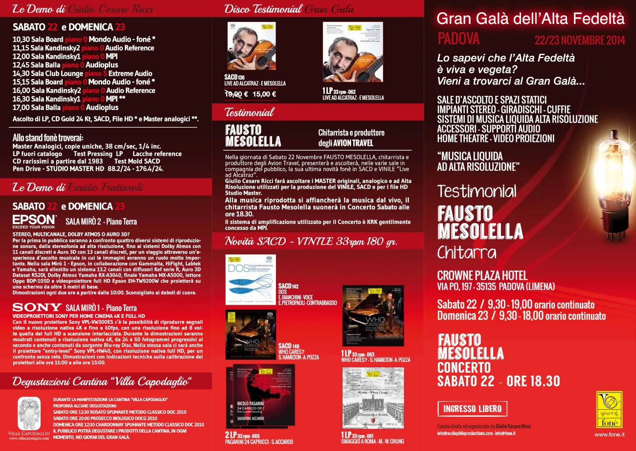 Eventi musicali in alta risoluzione