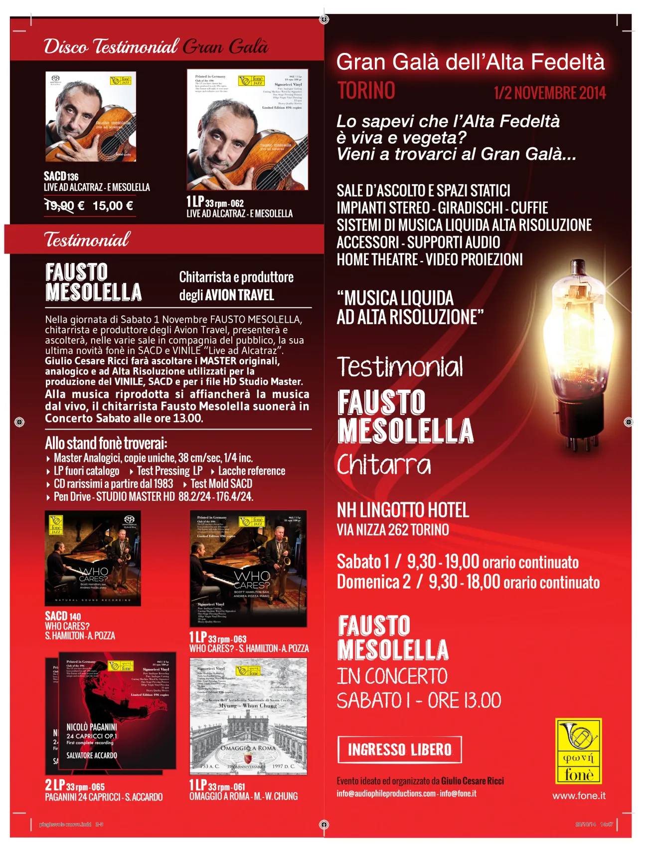 Eventi musicali in alta risoluzione